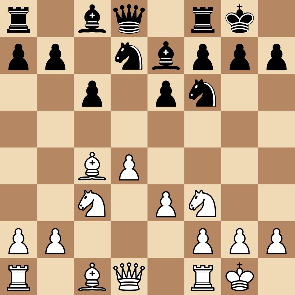 Isolated Queen's Pawn structure mid-game position — the kind of typical structure a study plan trains you to handle on both sides