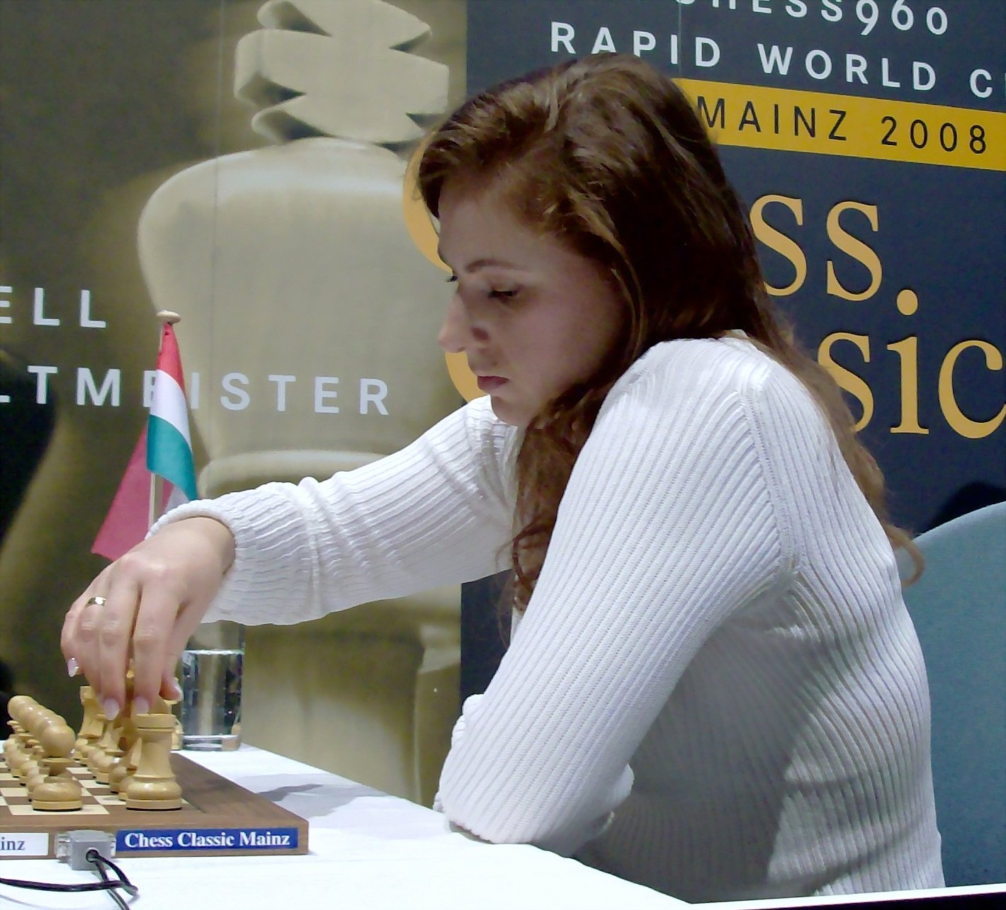 Judit Polgar at a chess tournament