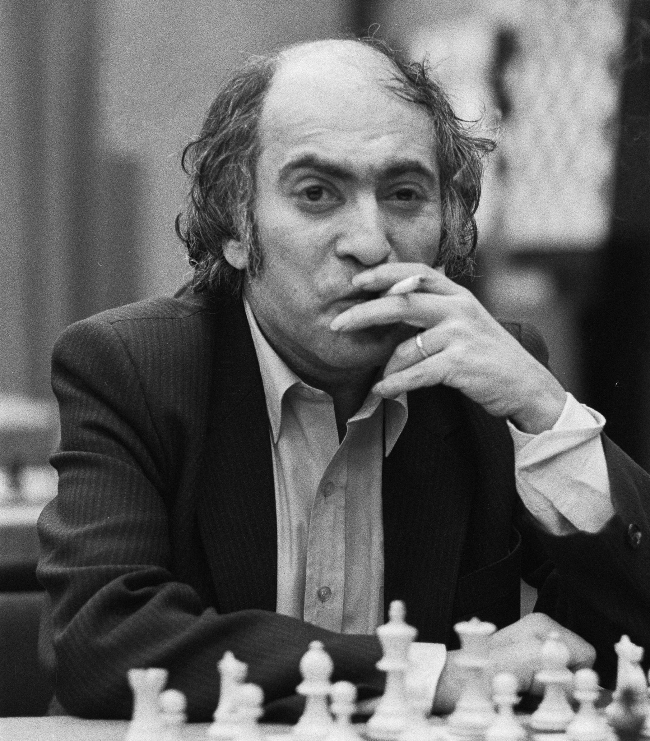 Mikhail Tal, World Chess Champion 1960-61, whose annotated game collection is one of the most entertaining chess books in print