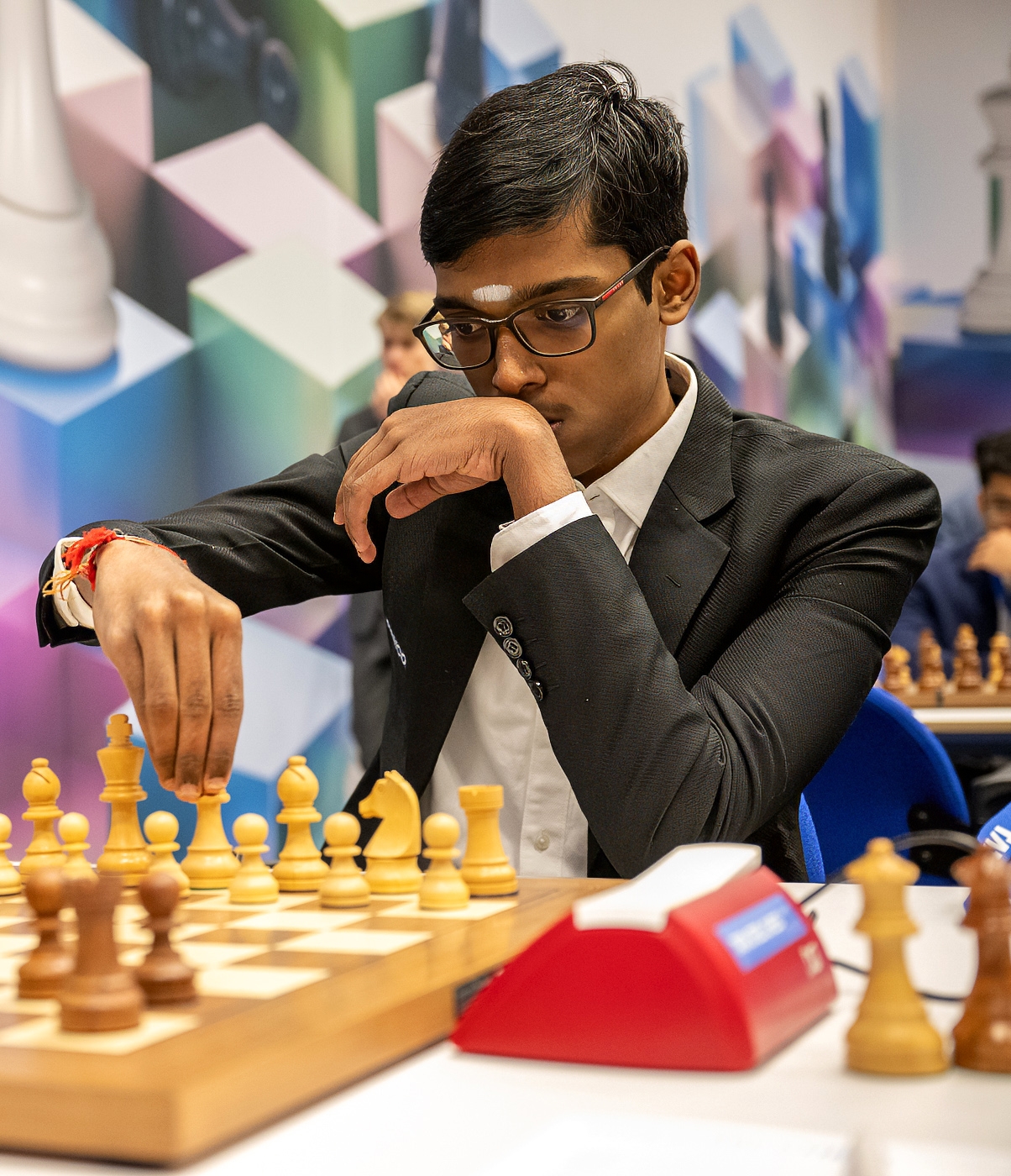 R. Praggnanandhaa at a chess tournament