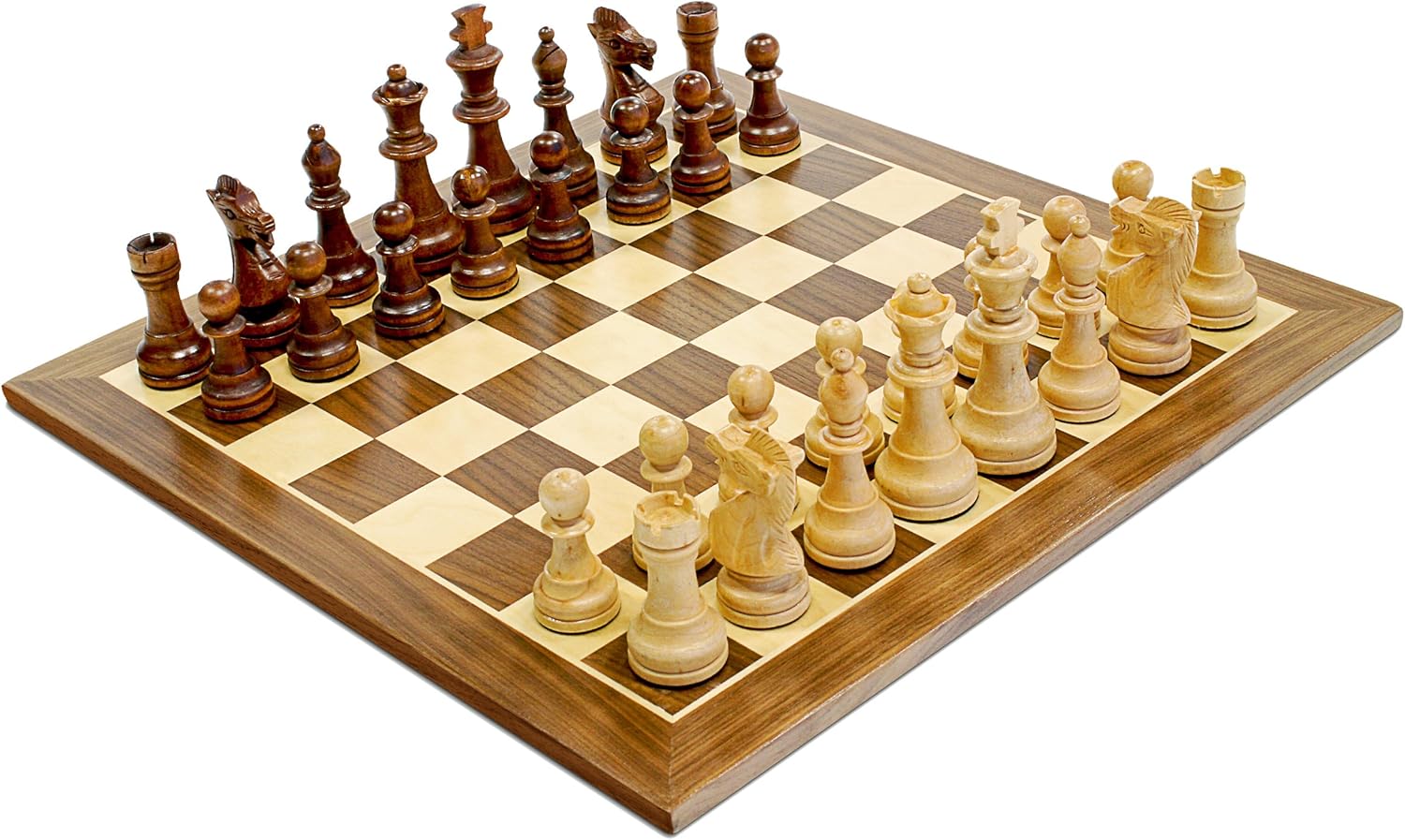 Photo of WE Games Traditional Staunton Wooden Set — 15-inch Board, 3.75-inch King